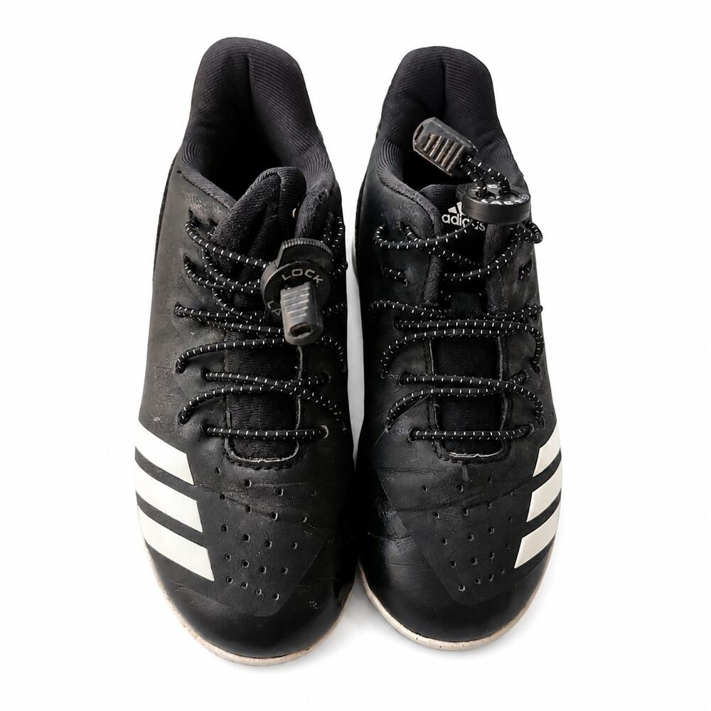 Adidas Kids Soccer Cleats Black Size 13k Lace Lock System Football Shoes Sports